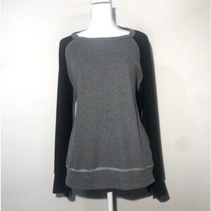 LNA Women Gray/Black Sweatshirt. Size M